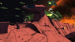 The Zoellugut-class , alongside the 2nd Class Astro Combat Vessel 