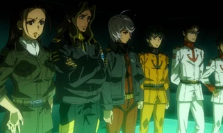 Domon during the strategy meeting