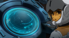 Yuria at the radar station during the final battle