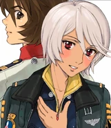 Akira Yamamoto drawn by Space Battleship Yamato 2199 manga artist Michio Murakawa