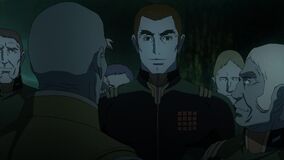 Domel and Heidern talk to Baren