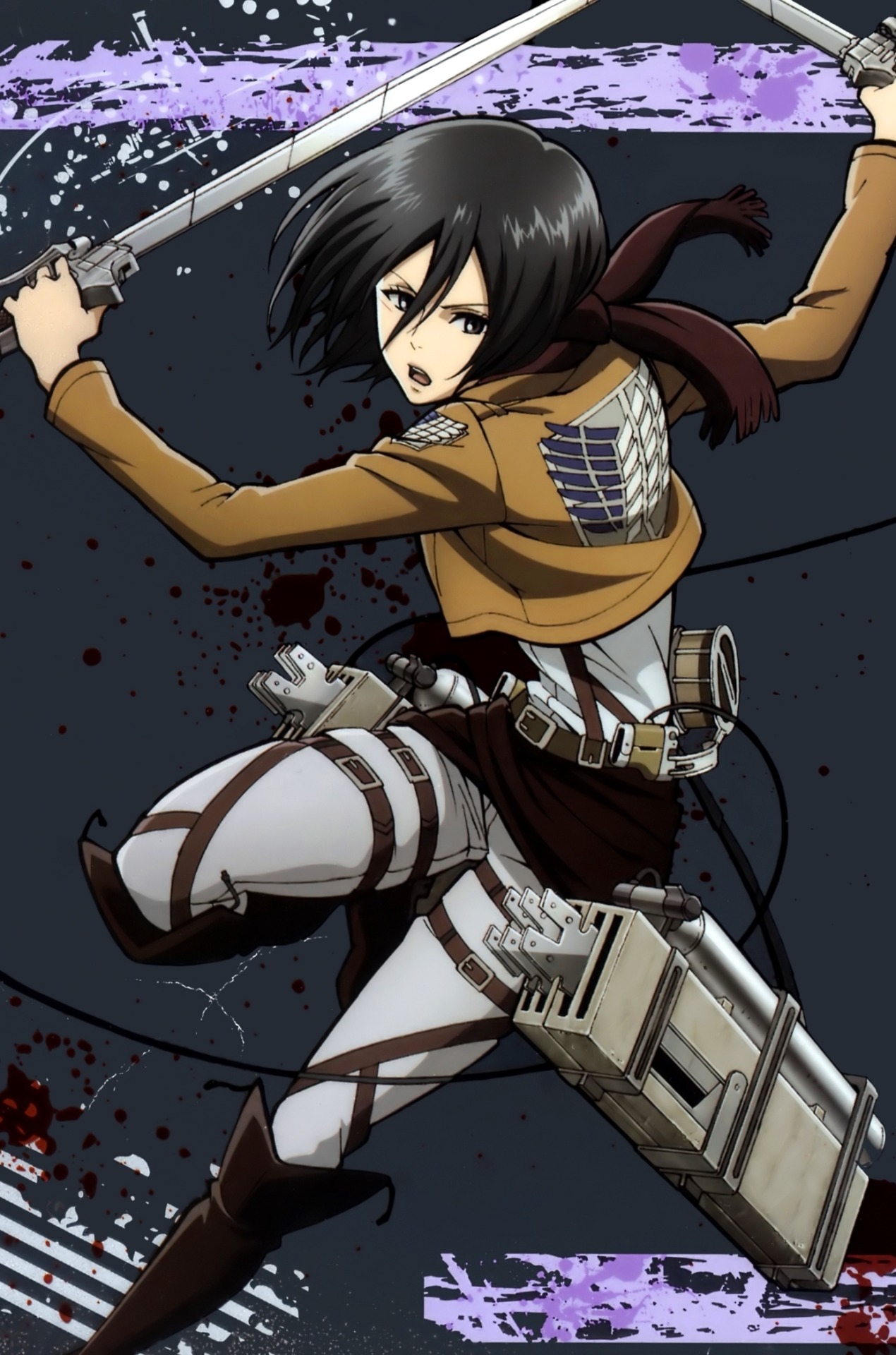 Image of Mikasa Ackerman anime girl