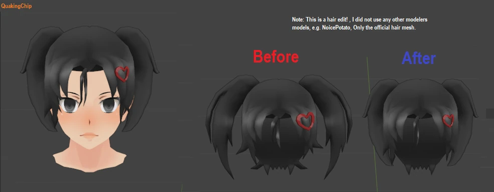 Unity3d Outfits Hair And Animations Dl Hairs Fanon Yandere Simulator Fanon Wikia Fandom