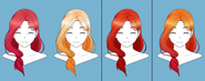 Akane's color variations.