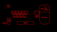 The game's control in settings (PC).