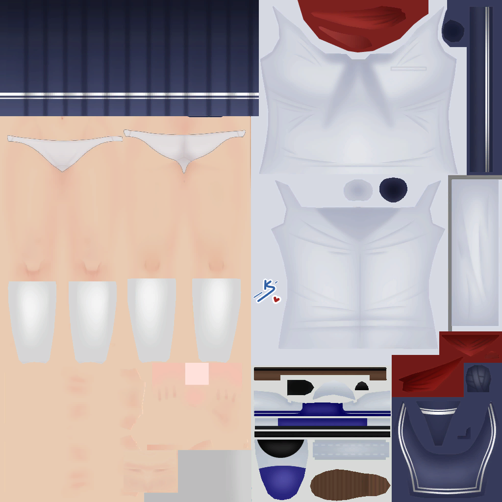 Texture Storage/Student's Clothes (edited) | Yandere Simulator Fanon ...