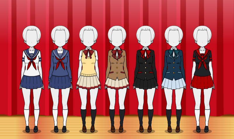 Uniforms | Yandere Simulator Fanon Wikia | Fandom