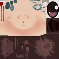 NewspaperGirlHairTexture