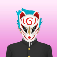 Nichiro With his mask on. (Credit to Akuma Natsume for mask)