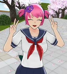 Sakura faisant une pose mignonne.