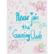 L'affiche de recrutement du club de gaming.
