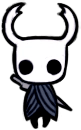 Le chevalier dans Hollow Knight.