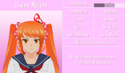 Osana Najimi fanart  Yandere simulator, Yandere, Tsundere