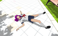 Kokona's corpse after poisoning her. February 8th, 2016.