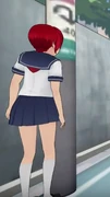 Info-chan hiding in the first intro.