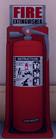 A fire extinguisher. March 17th, 2016.