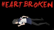 HEARTBROKEN Game Over screen when a hero pins down Ayano before the February 15th, 2016 build.