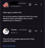 Meka and Homu expertise trivia