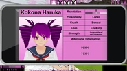Kokona's profile in 2015.