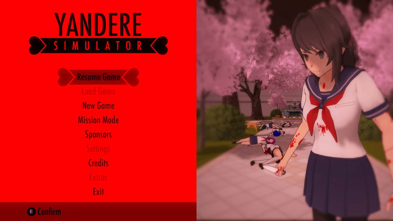yandere simulator game free no