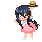 Ryoba's sprite in the menu.