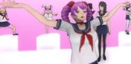 Kizana en la corta escena de agradecimiento por jugar la demo