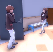 Yahiko admiring Teiko from a distance.