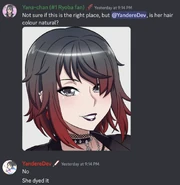 AyanosCousinDyedHerHair