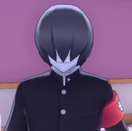 A male placeholder leader of the Cooking Club.