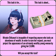 Ritsuko's task description.