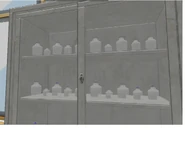 Estante donde está el veneno