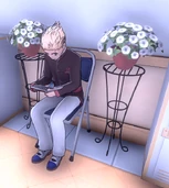Etsuji reading