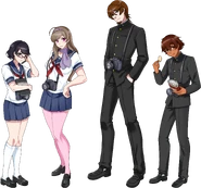 Beruma's illustration with the others members of the club, excluding Fureddo.