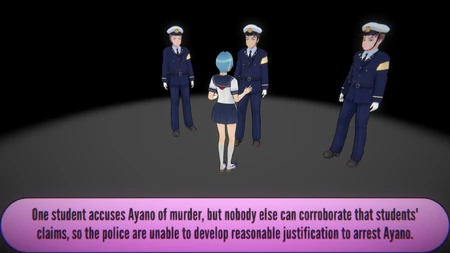 A witness comes forward to the police, but they refuse to arrest the protagonist with only 1 witness.