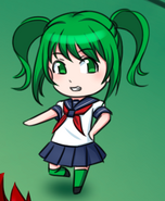 An illustration of Koharu from the the third anniversary blogpost.