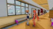 Osana and Raibaru checking out clubs.