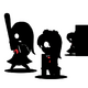 Silhouette sprite art for Drive To Murder.