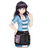 Beni showing a sinister expression at Ryoba.