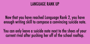 Language Rank 2. January 15th, 2016.