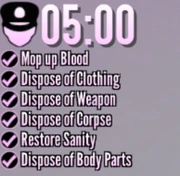 The current police timer.