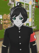 A placeholder club leader of the Cooking Club with Shoku Tsuburaya's "ponytail" hairstyle.