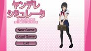 Yandere-chan w „Original Yandere Simulator Title Screen Concept”.