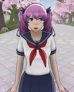 Inkyu Basu reacting to the camera when pointed at her face.