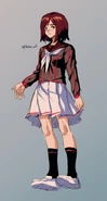 A drawing of Sumire, by _kirnx.