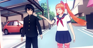 Senpai and Osana in "Rival Introduction Video".