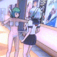 Robot-chan killing her creator, Homu Kurusu.