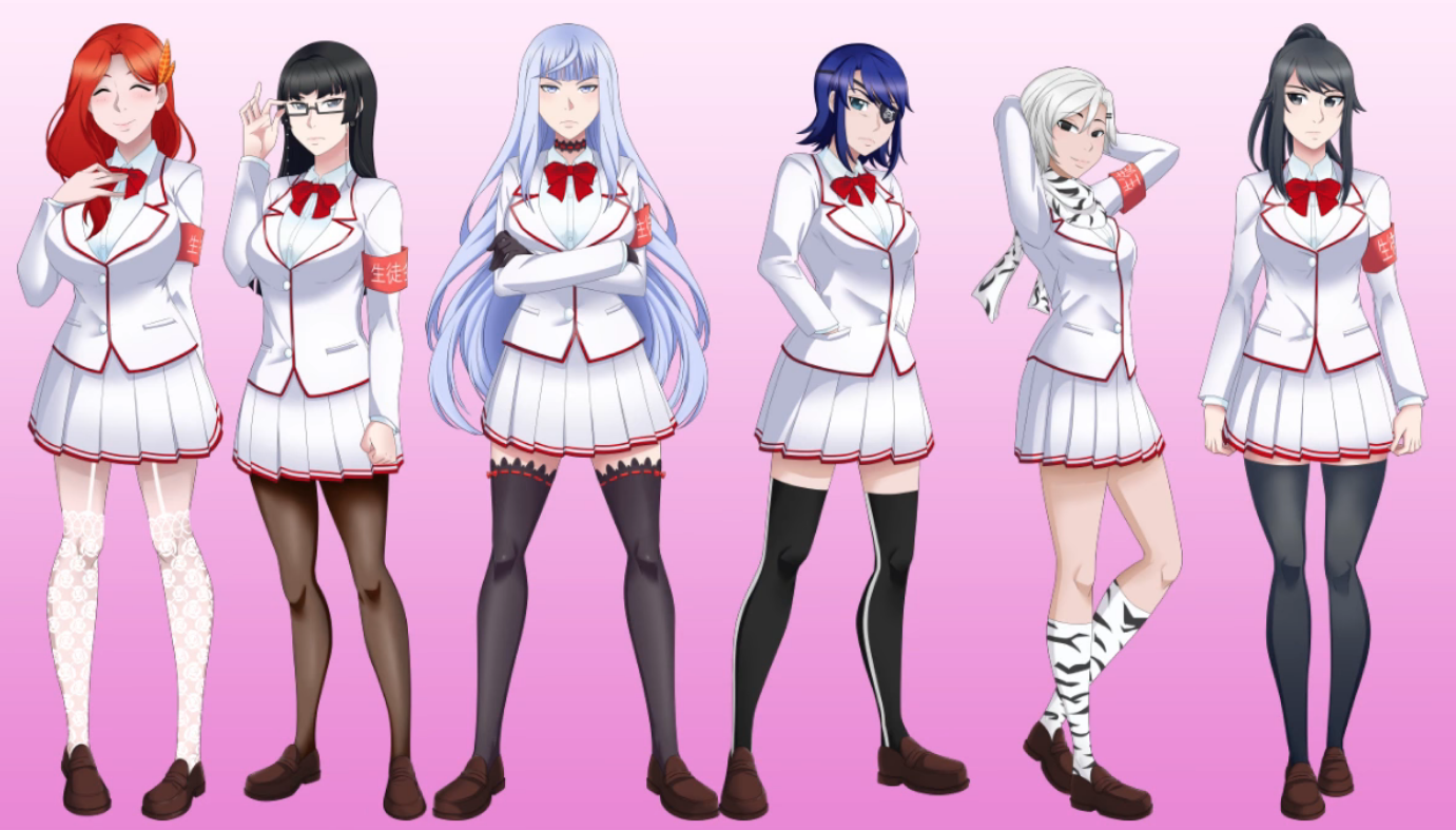 yandere simulator 1980s mode all characters yandere simulator 1980s mode all characters