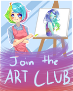 A poster for the Art Club. March 31st, 2016.