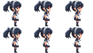Ayano's sprite sheet for being idle.