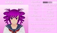 Kokona's 9th profile. June 1st, 2016.